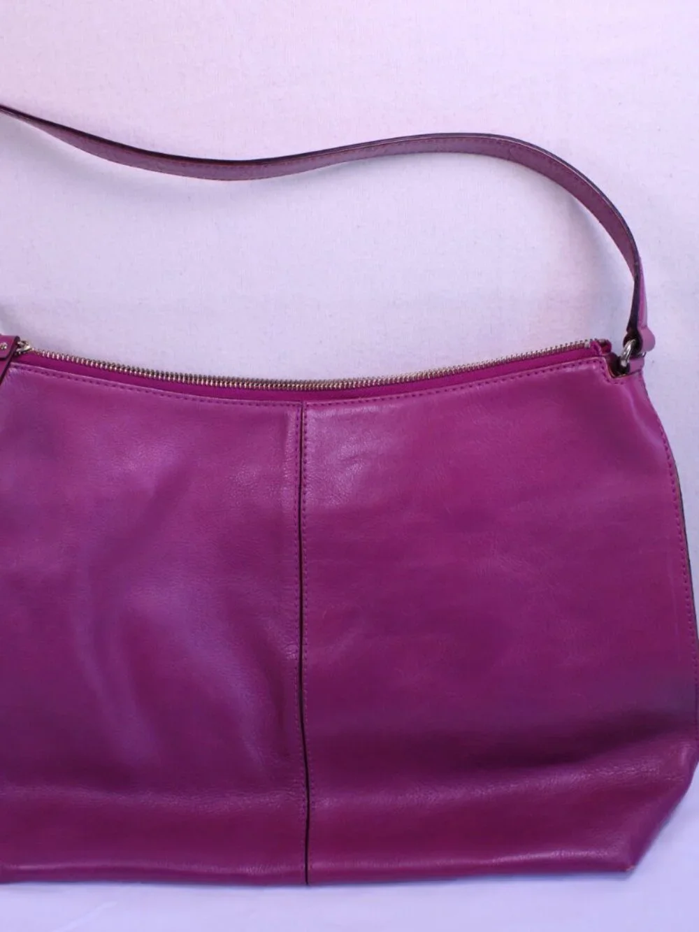 Kate Spade New York Serena Kent Leather Shoulder Bag - Raspberry Magenta Pink
